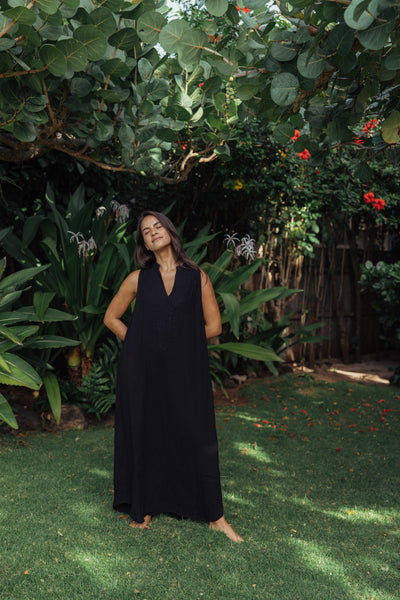 Pon Pon Quick Trip Maxi Dress in Opihi