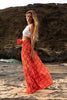 Mai Indi Skirt in Strawberry Hibiscus