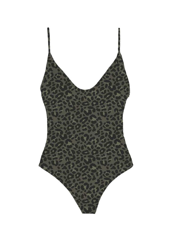Mai Deluxe Everyday Bodysuit in Jade Panther