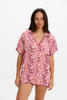 Benoa Aloha Shirt Dress in Bloom