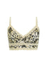 Spell Snow Leopard Lace Bralette in Animal