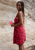 Mai Aria Dress in Bright Pink Orchid