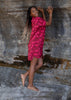 Mai Dylan Dress in Bright Pink Orchid