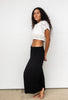 BOBI Raw Edge Cropped Pants in Black