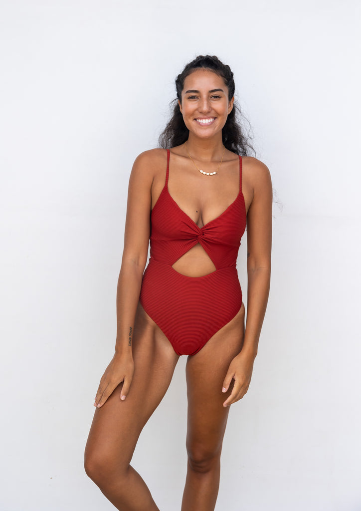 L Space Kyslee One Piece in Redwood