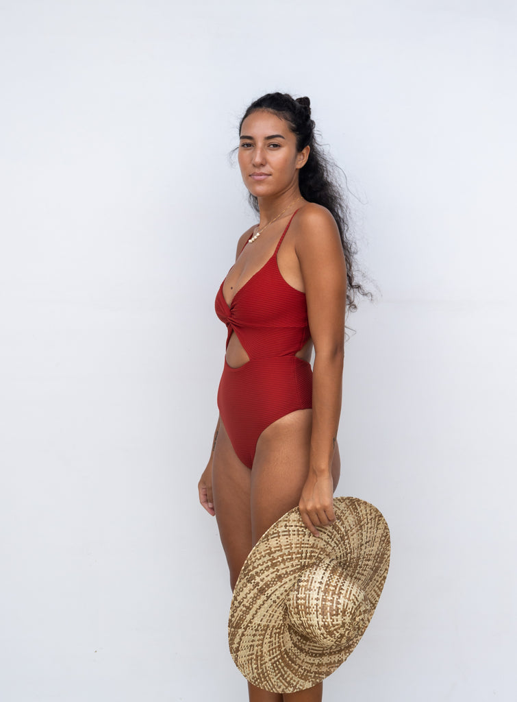 L Space Kyslee One Piece in Redwood