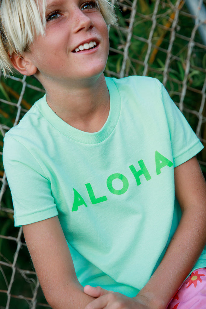 Guava Shop Kids Aloha Tee in Doublemint