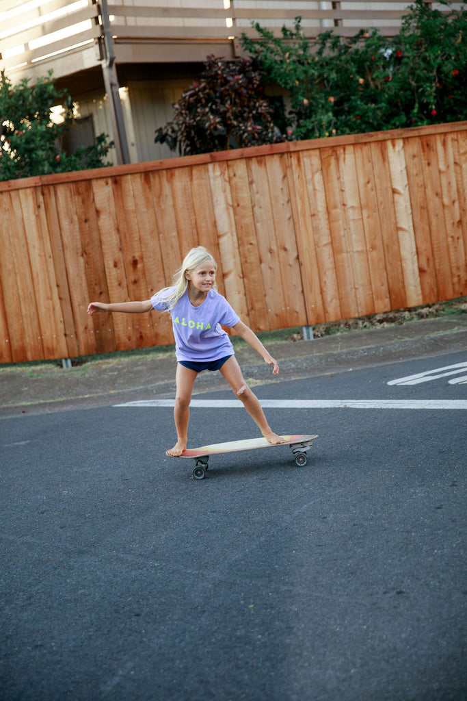 Guava Shop Kids Aloha Tee in Grape