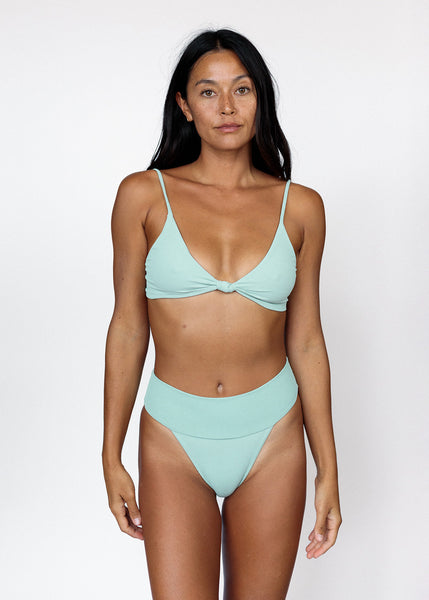 MAI Deluxe Knot Top in Shallow Ribbed