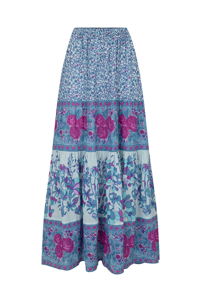 Spell Love Jetty Maxi Skirt in Blue Nirvana
