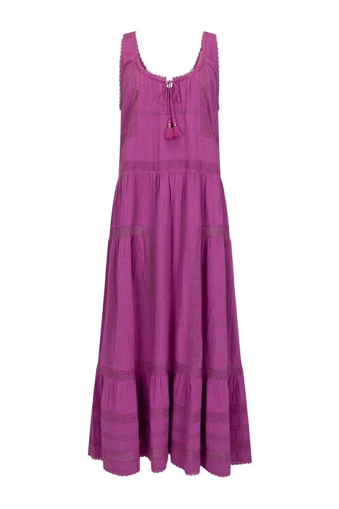 Spell Serendipity Lace Sundress in Orchid