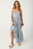 Spell Sunshine Bandit Strappy Gown in Chambray