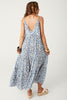 Spell Sunshine Bandit Strappy Gown in Chambray