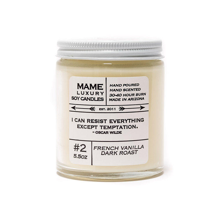Mame French Vanilla Dark Roast Candle