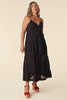 Spell Dove Lace Strappy Dress in Midnight